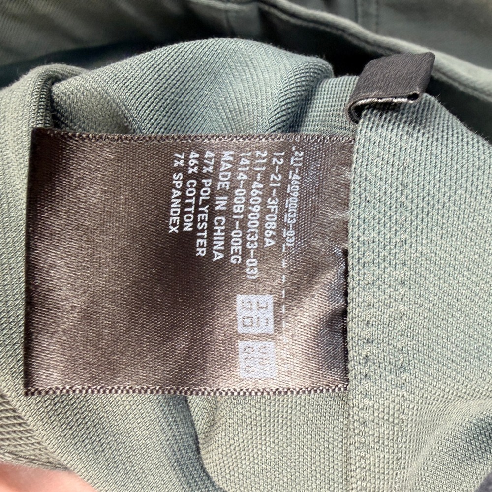 Uniqlo Womens Sz S Sage Green Utility Chore Relaxed Jacket Stretch Cropped - Picture 3 of 8